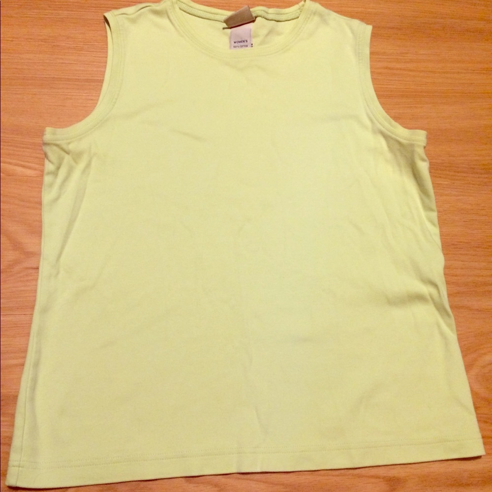 L.L. Bean lime green tank top